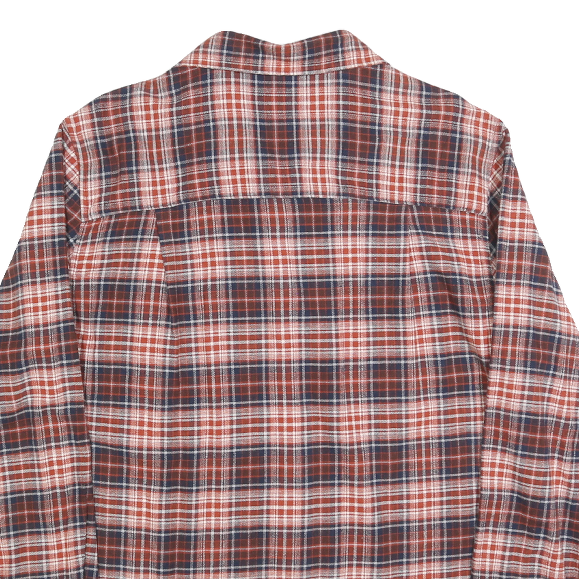WIND RIVER Mens Red & Blue Plaid Cotton Blend Shirt M Casual Long Sleeve