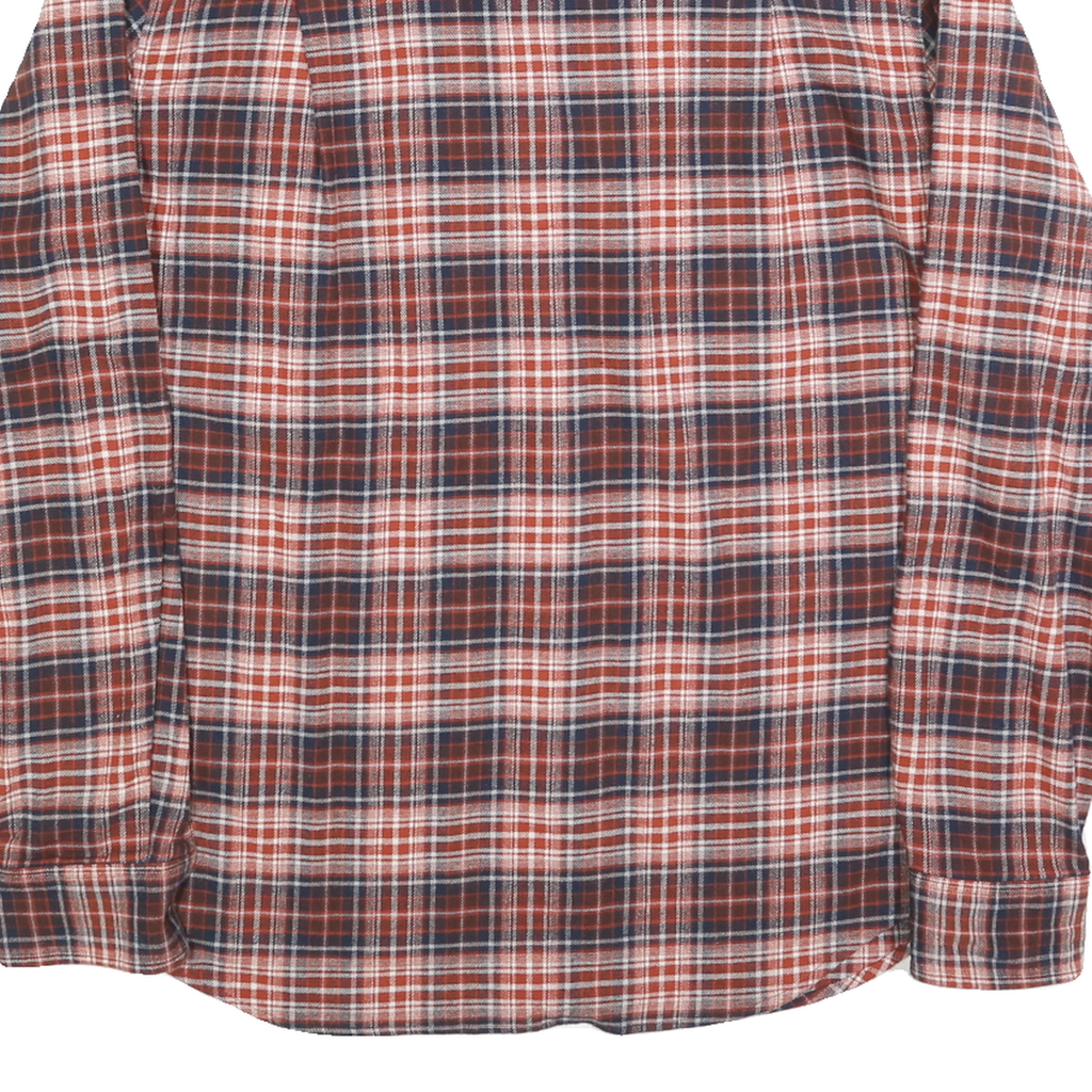 WIND RIVER Mens Red & Blue Plaid Cotton Blend Shirt M Casual Long Sleeve