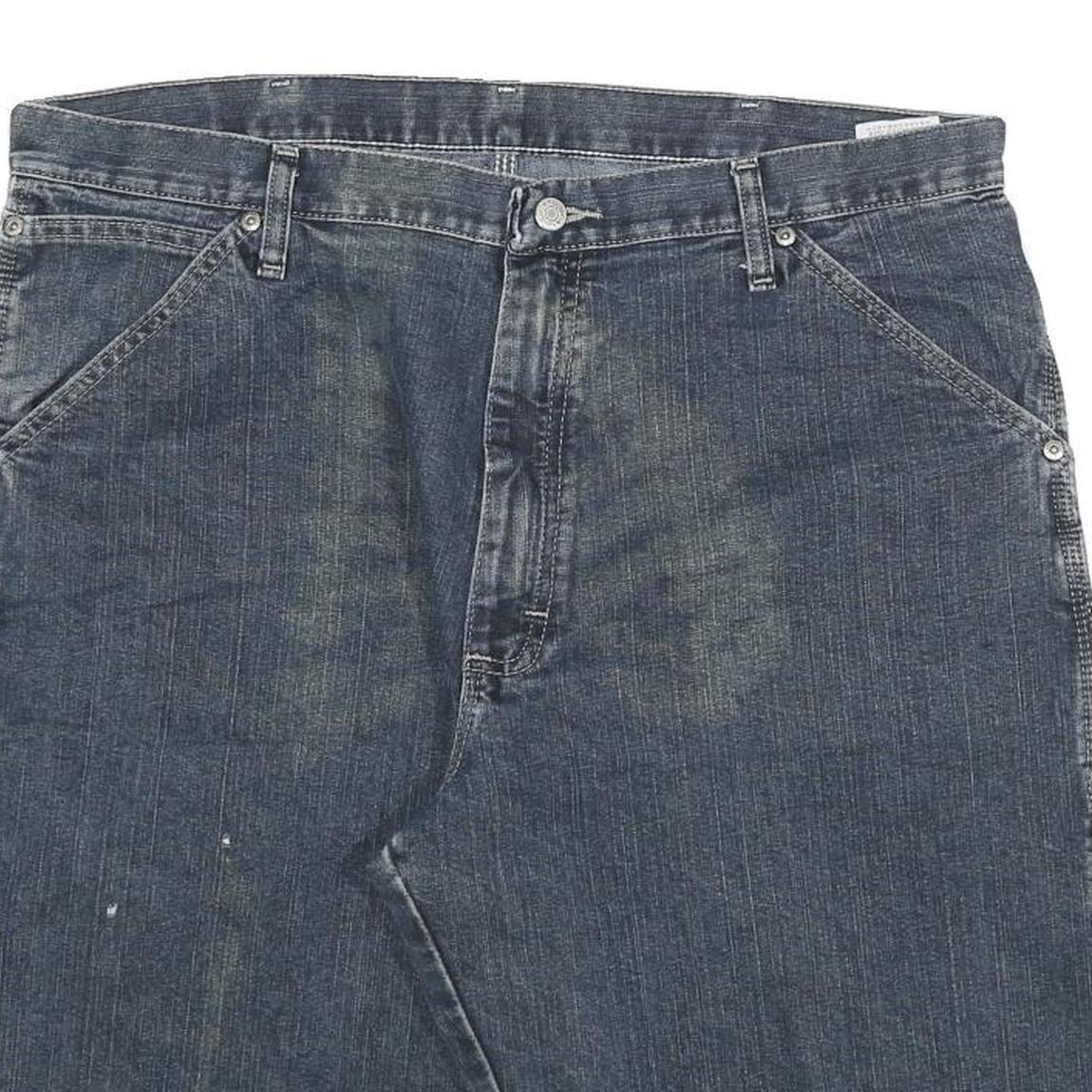 WRANGLER Mens Shorts Blue Casual Cotton Blend 2XL W36 Workwear Comfortable