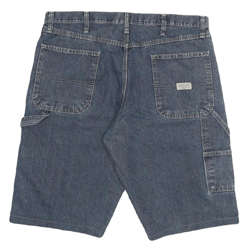 WRANGLER Mens Shorts Blue Casual Cotton Blend 2XL W36 Workwear Comfortable