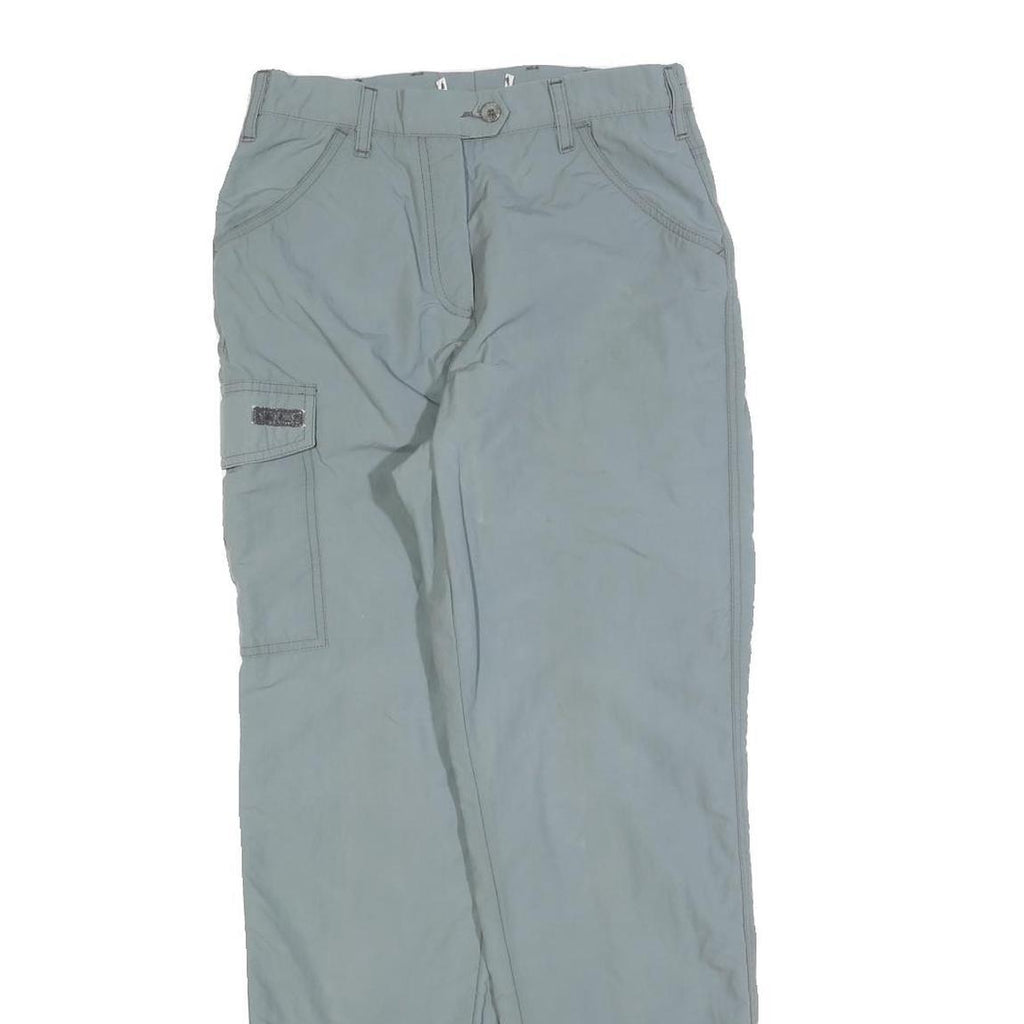 SUNWAY Womens Regular Grey Trousers W26 L30 Zip Closure Pocket Detail