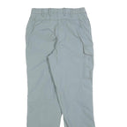 SUNWAY Womens Regular Grey Trousers W26 L30 Zip Closure Pocket Detail