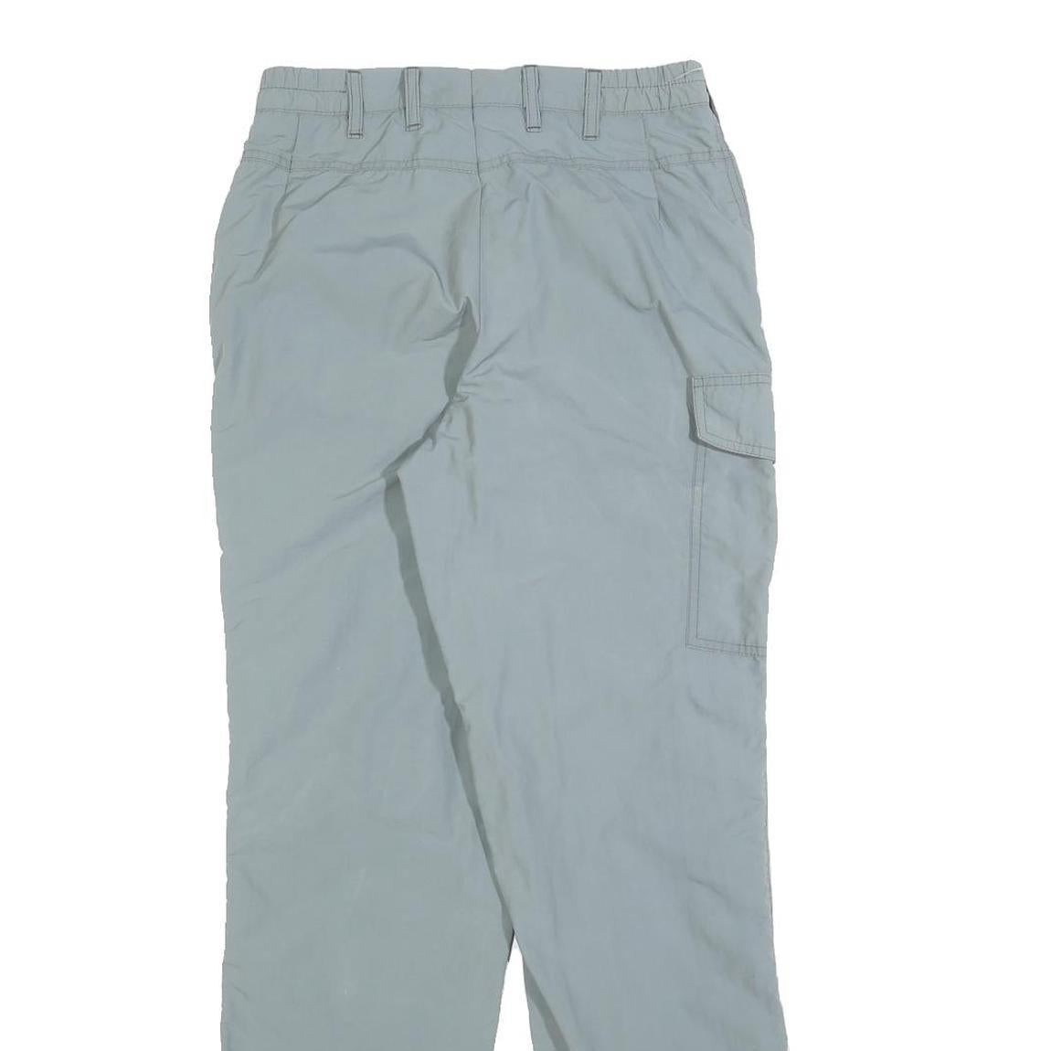 SUNWAY Womens Regular Grey Trousers W26 L30 Zip Closure Pocket Detail