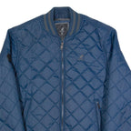 KANGOL Mens Quilted Jacket Blue M