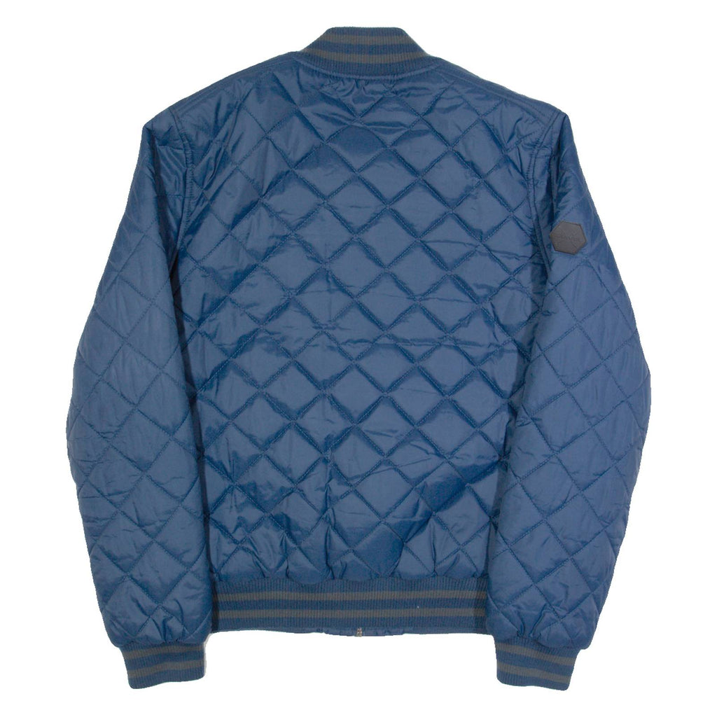 KANGOL Mens Quilted Jacket Blue M