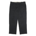 DICKIES Mens Polyester Blend Black Classic Straight Trousers W40 L30 Workwear