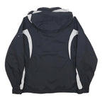 HELLY HANSEN Womens Navy Blue Nylon Outdoor Jacket M Zip Hooded Plain