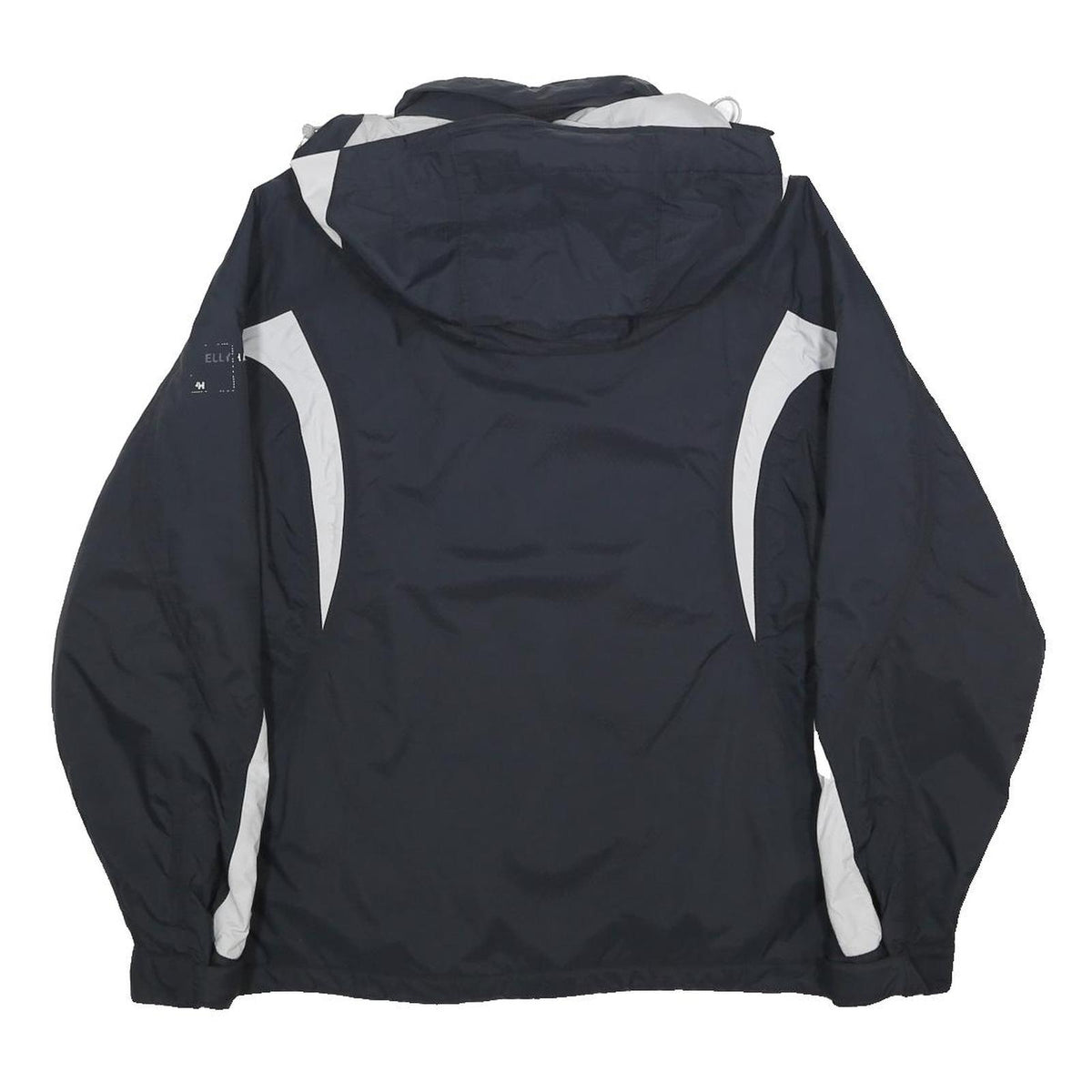 HELLY HANSEN Womens Navy Blue Nylon Outdoor Jacket M Zip Hooded Plain
