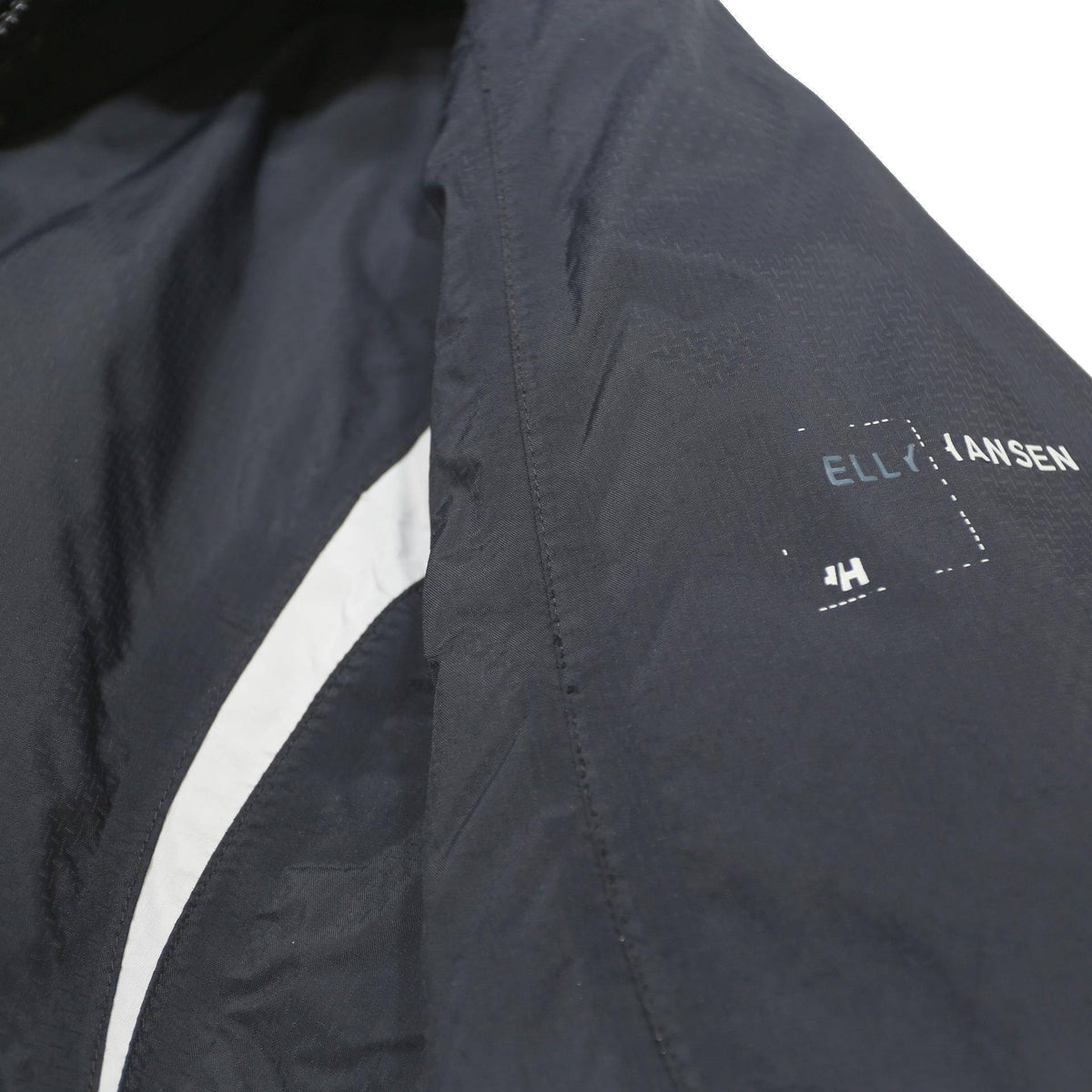 HELLY HANSEN Womens Navy Blue Nylon Outdoor Jacket M Zip Hooded Plain