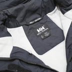 HELLY HANSEN Womens Navy Blue Nylon Outdoor Jacket M Zip Hooded Plain