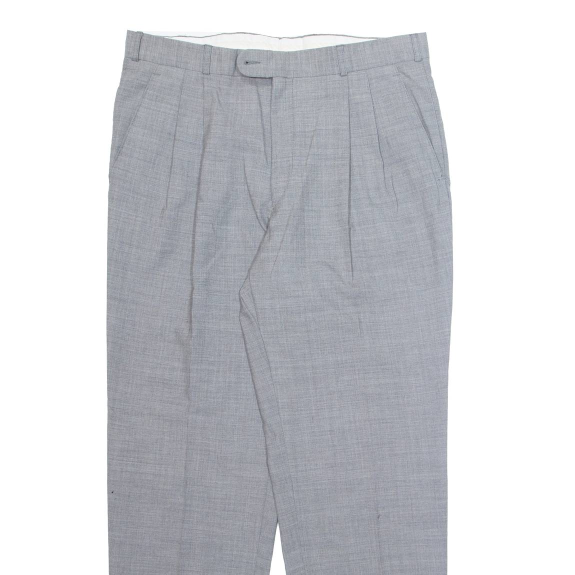 Chino Workwear Mens Trousers Grey Regular Straight W36 L32