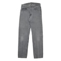LEVI'S Mens Black Regular Straight Denim Cotton Medium W32 L34 Classic Zip