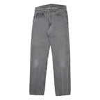 LEVI'S Mens Black Regular Straight Denim Cotton Medium W32 L34 Classic Zip