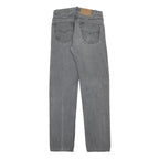 LEVI'S Mens Black Regular Straight Denim Cotton Medium W32 L34 Classic Zip