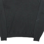 POLO RALPH LAUREN Mens Black Plain Cotton Crew Neck Basic Knit Jumper L