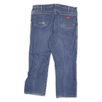 DICKIES Mens Jeans Blue Relaxed Straight Denim Medium W36 L27 Workwear Comfort