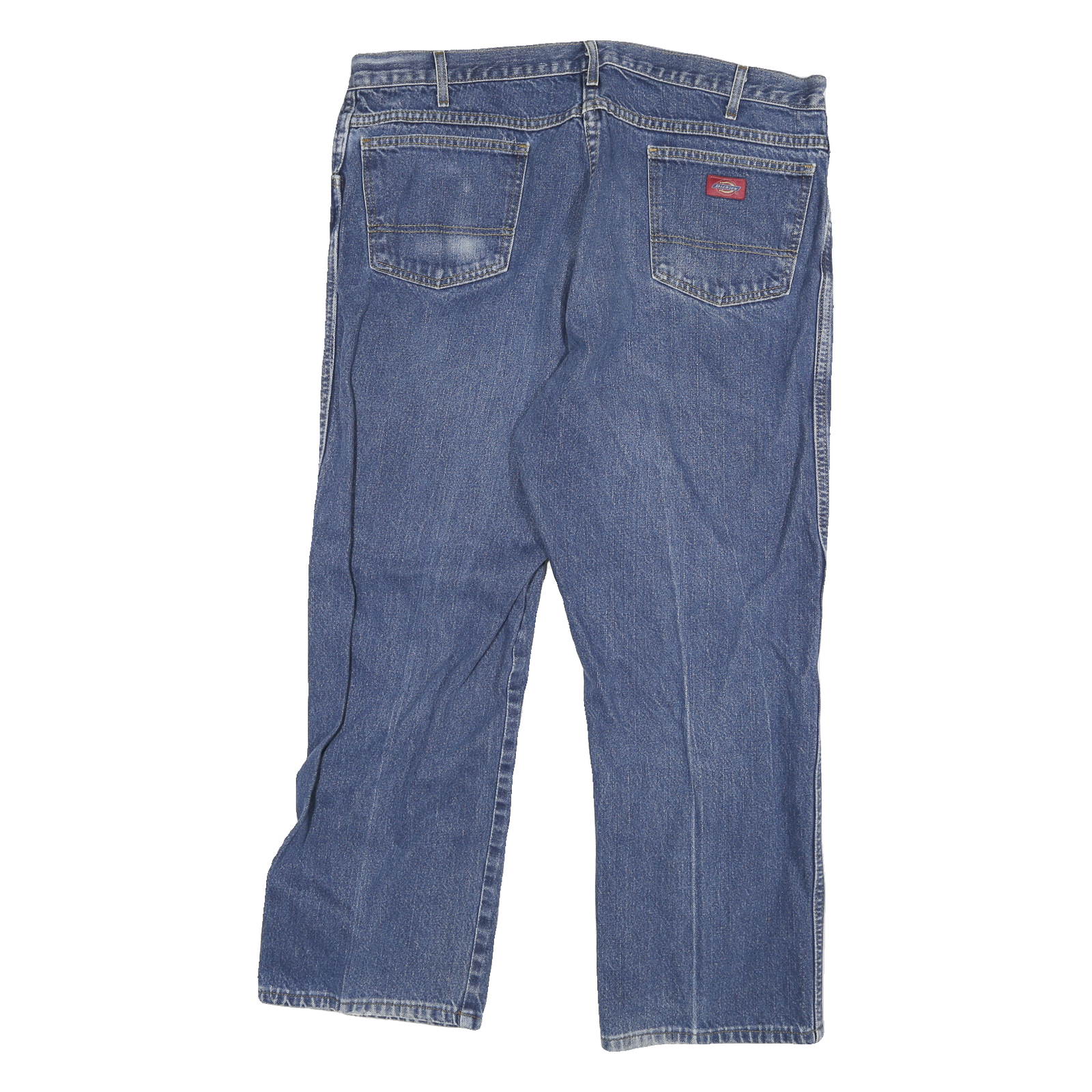 DICKIES Mens Jeans Blue Relaxed Straight Denim Medium W36 L27 Workwear Comfort