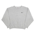 NIKE Womens Grey Sweatshirt Crew Neck M Cotton Blend Casual Pullover