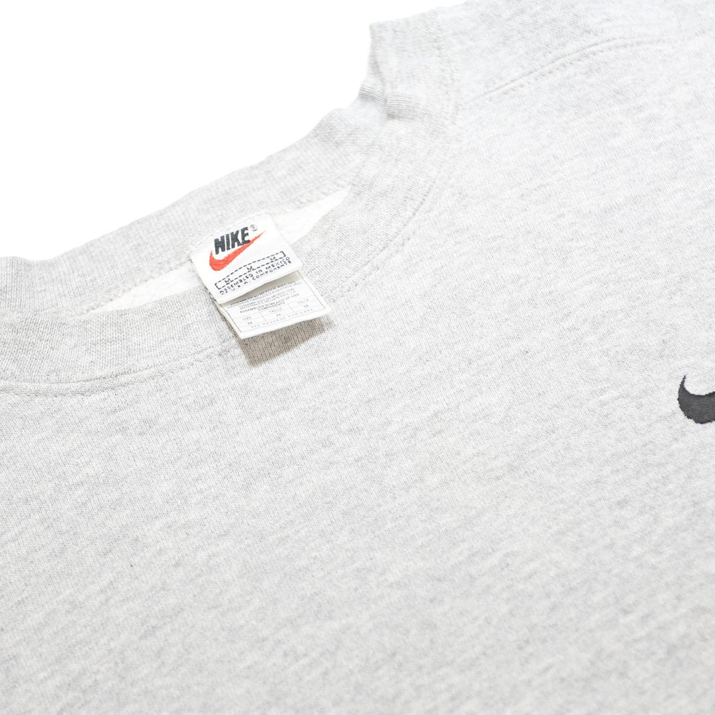 NIKE Womens Grey Sweatshirt Crew Neck M Cotton Blend Casual Pullover