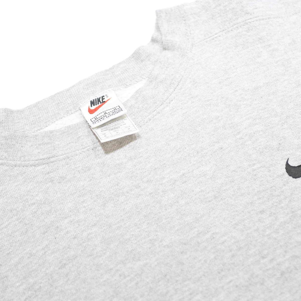 NIKE Womens Grey Sweatshirt Crew Neck M Cotton Blend Casual Pullover