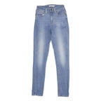 LEVI'S 721 High Rise Skinny Womens Jeans Blue Slim Denim Light W25 L30 Stretch