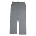 K-WAY Mens Cotton Grey Regular Straight Trousers W36 L31 Zip Closure Comfortable