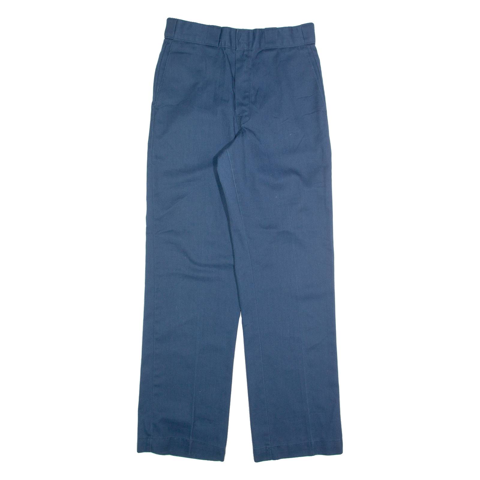 DICKIES Chino Mens Trousers Blue Regular Straight W28 L31