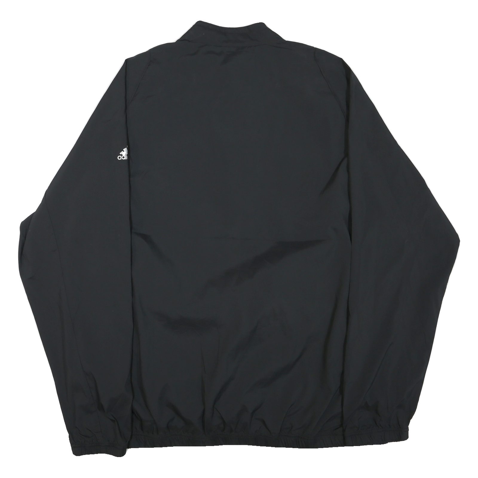 ADIDAS Mens Black 2XL Polyester Blend Track Jacket Athletic Zip Casual