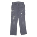 CARHARTT Womens Cotton Blend Blue Loose Straight Leg Trousers W30 L32 Workwear