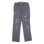 CARHARTT Womens Cotton Blend Blue Loose Straight Leg Trousers W30 L32 Workwear