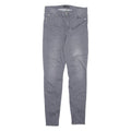 7 FOR ALL MANKIND Womens Jeans Grey Regular Skinny Stone Wash W28 L29