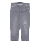 7 FOR ALL MANKIND Womens Jeans Grey Regular Skinny Stone Wash W28 L29