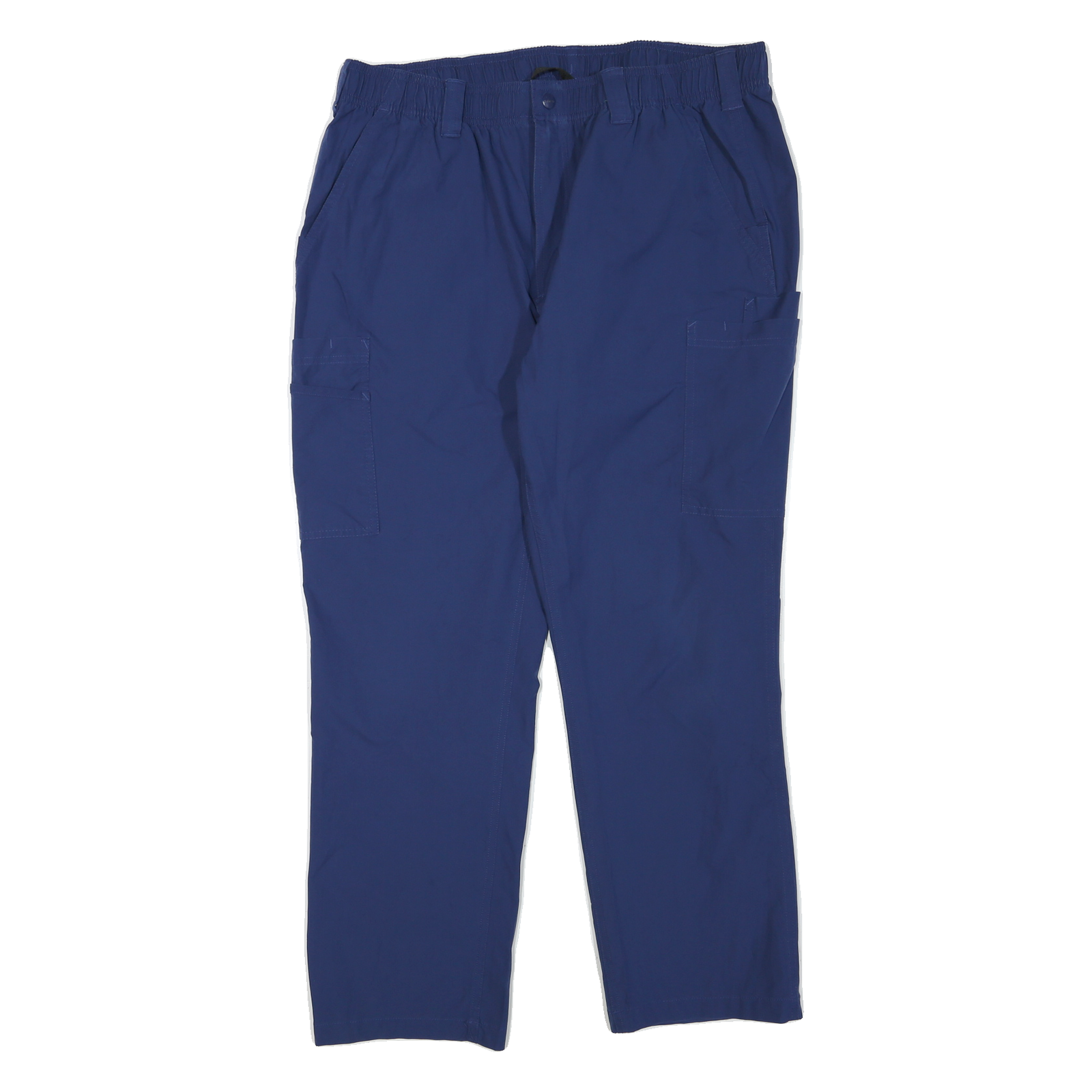 CARHARTT Womens Polyester Blend Blue Regular Fit Straight Trousers W36 L28