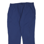 CARHARTT Womens Polyester Blend Blue Regular Fit Straight Trousers W36 L28