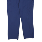 CARHARTT Womens Polyester Blend Blue Regular Fit Straight Trousers W36 L28