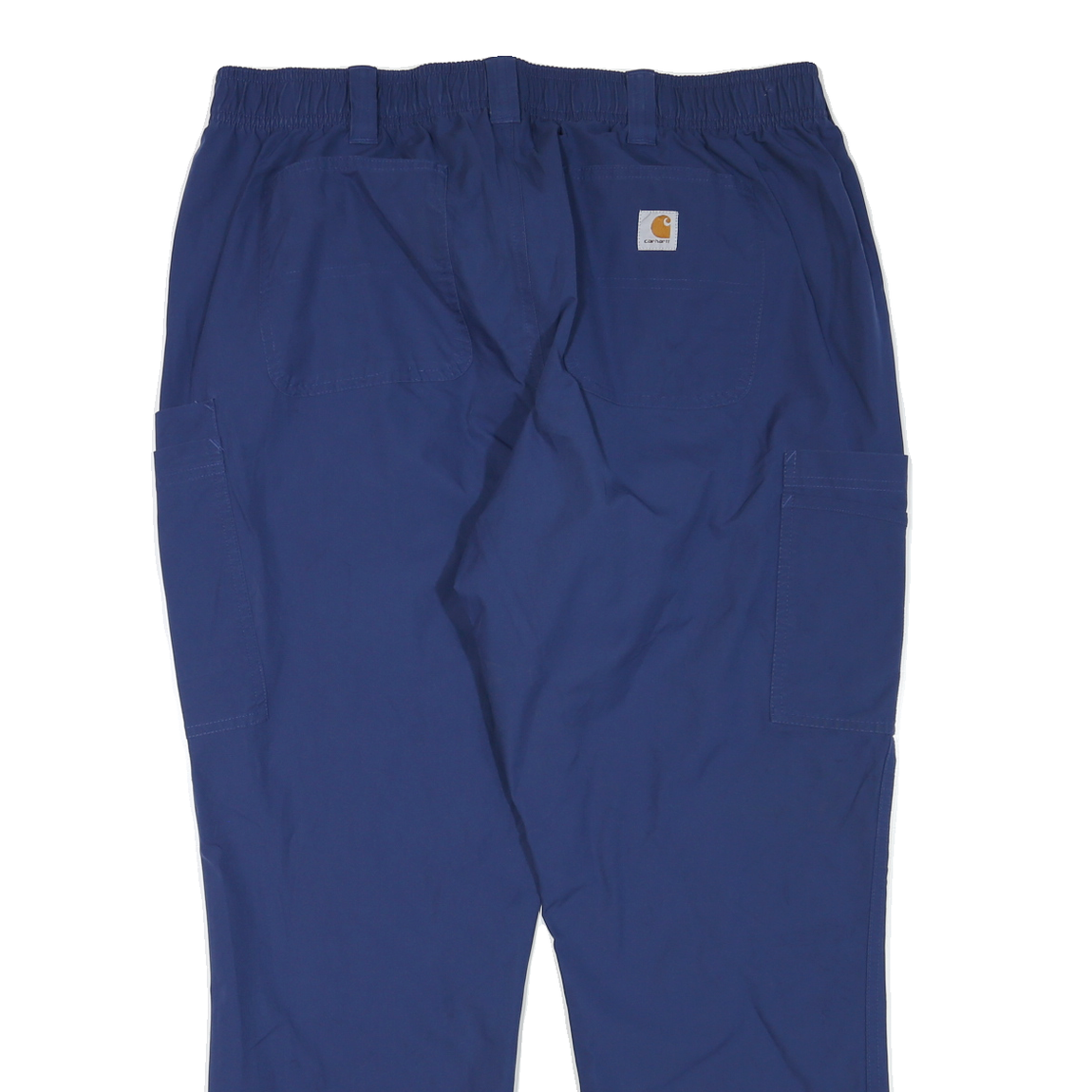 CARHARTT Womens Polyester Blend Blue Regular Fit Straight Trousers W36 L28