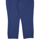 CARHARTT Womens Polyester Blend Blue Regular Fit Straight Trousers W36 L28
