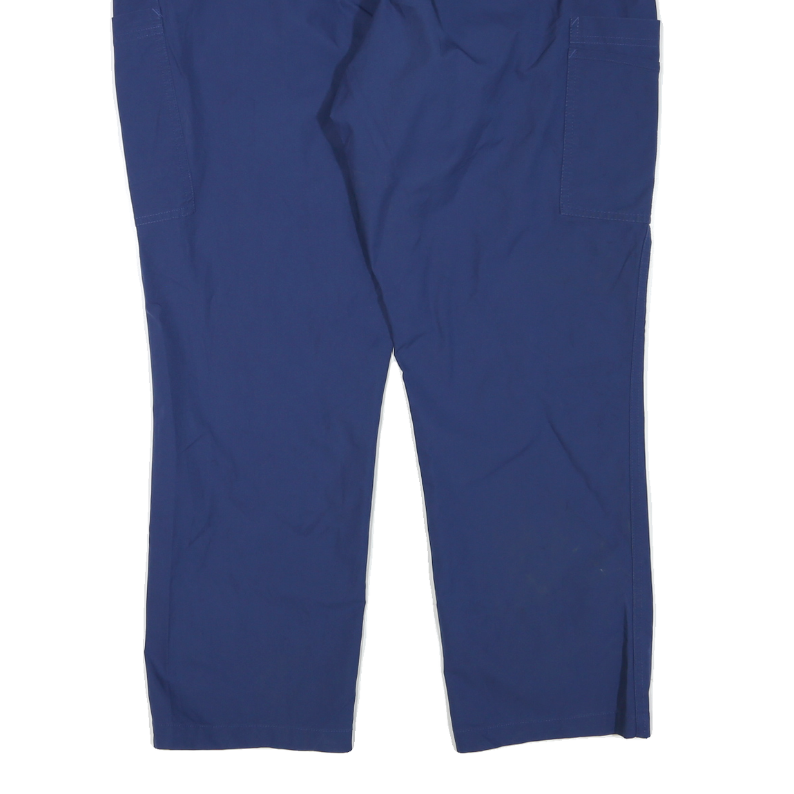 CARHARTT Womens Polyester Blend Blue Regular Fit Straight Trousers W36 L28
