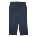 DICKIES Mens Cotton Blend Navy Relaxed Straight Trousers W34 L29 Workwear