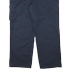 DICKIES Mens Cotton Blend Navy Relaxed Straight Trousers W34 L29 Workwear