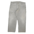 DICKIES Mens Grey Regular Fit Straight Denim Jeans W38 L27 Workwear Zip Closure