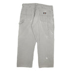 DICKIES Mens Grey Regular Fit Straight Denim Jeans W38 L27 Workwear Zip Closure