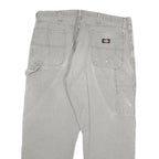 DICKIES Mens Grey Regular Fit Straight Denim Jeans W38 L27 Workwear Zip Closure