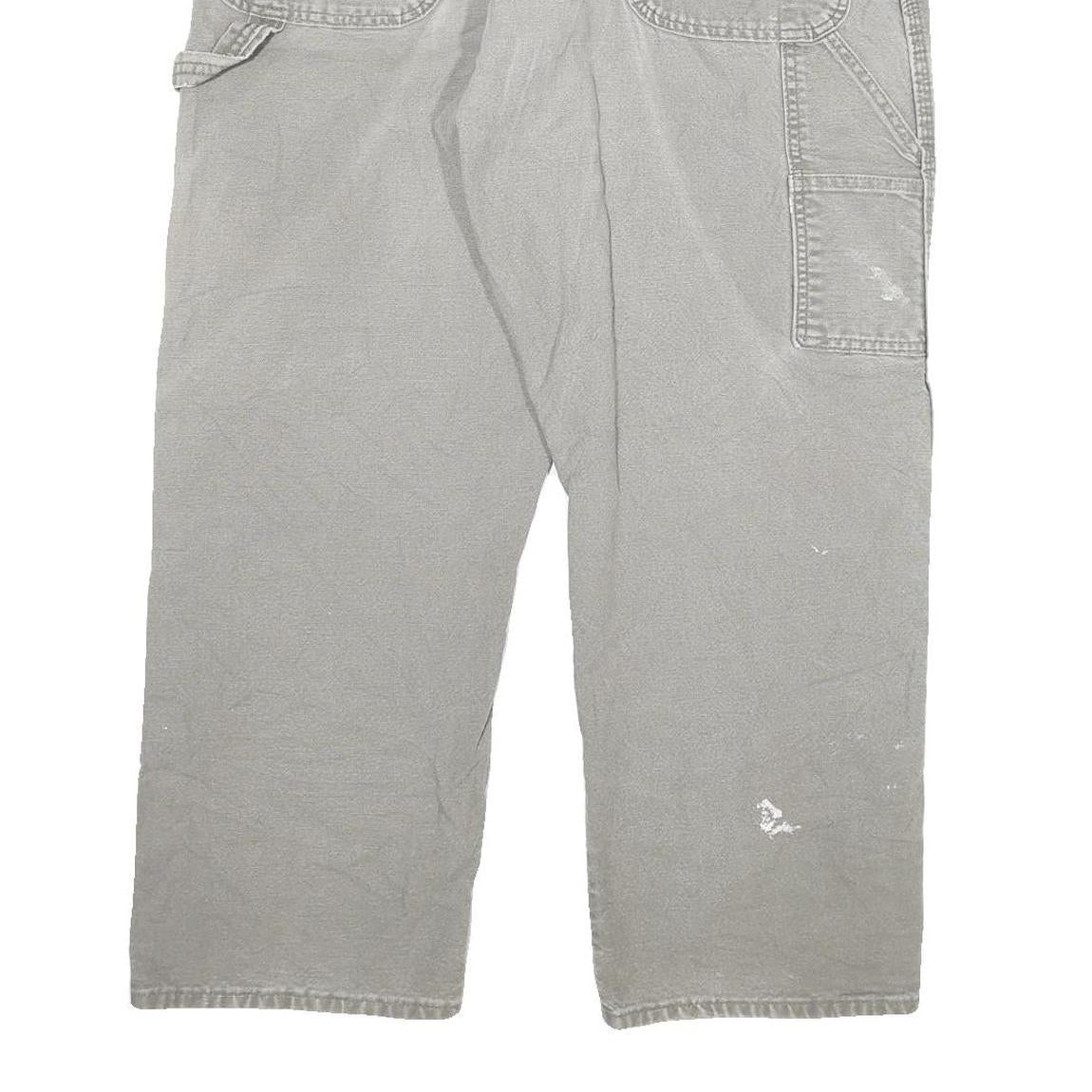 DICKIES Mens Grey Regular Fit Straight Denim Jeans W38 L27 Workwear Zip Closure