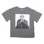 2PAC Womens Grey Graphic T-Shirt 2XL Short Sleeve Crew Neck Cotton Blend