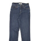 LEVI'S Womens Regular Blue Denim Jeans W24 L27 Cotton Blend Zip Pocket