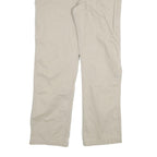 CARHARTT Mens Relaxed Beige Cotton Blend Trousers W36 L32 Zip Pocket Casual