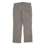 DICKIES Mens Brown Relaxed Straight Denim Cotton Blend Medium W36 L32 Workwear