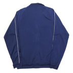 ADIDAS Mens Blue Jacket L Polyester Blend Plain Zip Sports Training Track Top