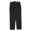 CALVIN KLEIN JEANS Womens Black Regular Straight Denim W30 L32 Cotton Blend Zip